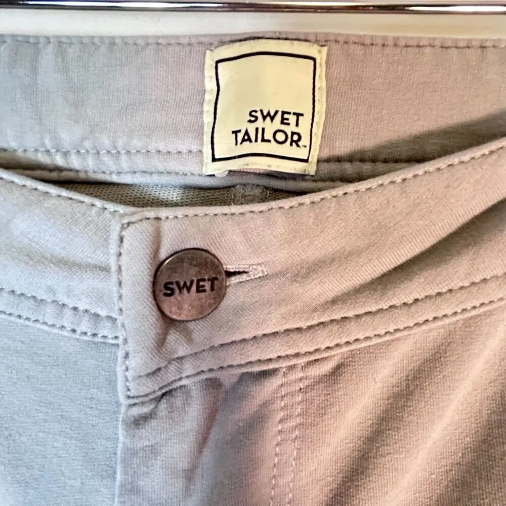 Swet Tailor Men's All In Light Gray 4-Way Stretch Jean Style Golf Pants 40 X 32